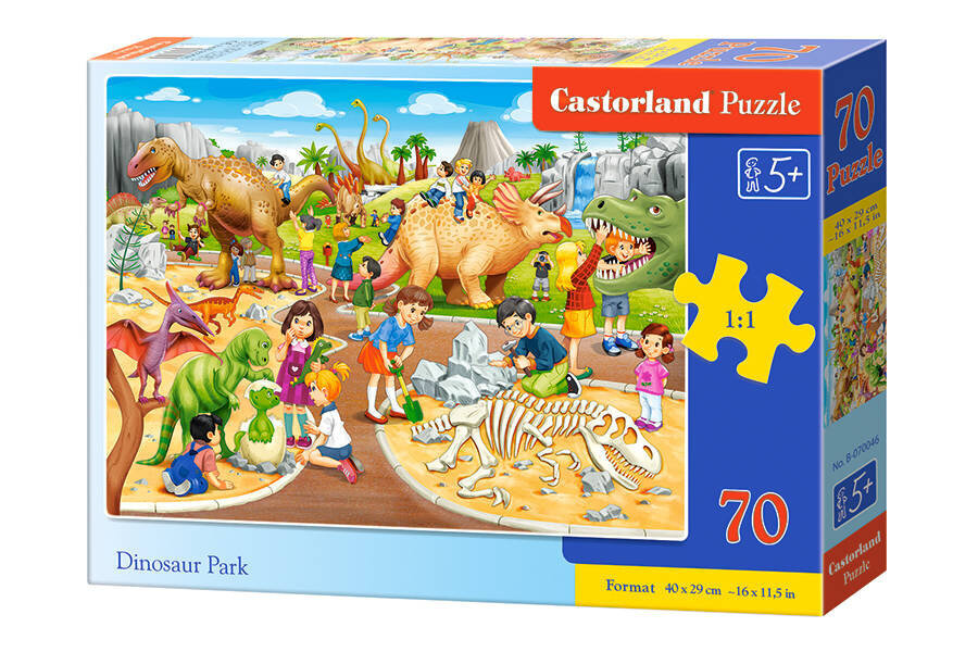 Puzle Castorland Dinozauru parks, 70 gab. cena un informācija | Puzles, 3D puzles | 220.lv