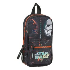 Пенал-рюкзак Star Wars The Dark Side Чёрный Оранжевый (33 Предметы) цена и информация | Пеналы | 220.lv