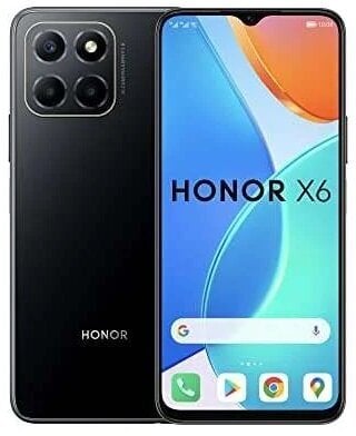 Honor X6 4/64GB Dual SIM 5109AJKW Midnight Black cena un informācija | Mobilie telefoni | 220.lv