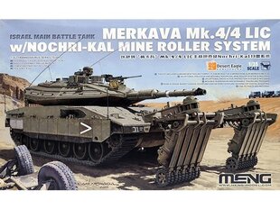 Сборная пластиковая модель Meng Model - Israel Main Battle Tank Merkava Mk.4/4LIC w/Nochri-Kal Mine Roller System, 1/35, TS-049 цена и информация | Конструкторы и кубики | 220.lv