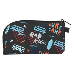Пенал-рюкзак Surf Camp Safta Чёрный Оранжевый Светло Синий цена и информация | Пеналы | 220.lv