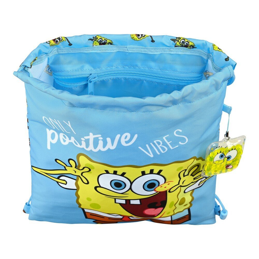 Mugursoma ar lencēm Positive Vibes Spongebob цена и информация | Skolas somas | 220.lv