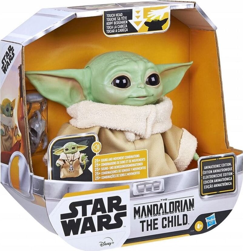 Rotaļu figūras Star Wars Mandalorian Baby Yoda Hasbro (25 cm) цена и информация | Rotaļlietas zēniem | 220.lv