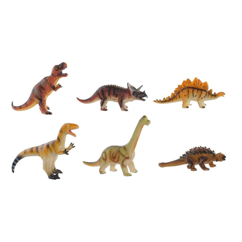 Dinozaurs DKD Home Decor Mīksts (6 pcs) cena un informācija | Rotaļlietas zēniem | 220.lv