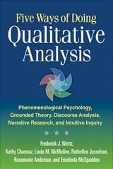 Five Ways of Doing Qualitative Analysis: Phenomenological Psychology, Grounded Theory, Discourse Analysis, Narrative Research, and Intuitive Inquiry cena un informācija | Sociālo zinātņu grāmatas | 220.lv
