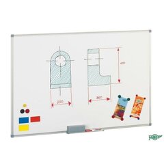 Baltā tāfele Faibo 90 x 120 cm cena un informācija | Kancelejas preces | 220.lv