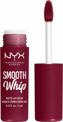 Lūpu Krāsas NYX Smooth Whipe Matt Mou (4 ml) цена и информация | Помады, бальзамы, блеск для губ | 220.lv