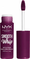 Lūpu Krāsas NYX Smooth Whipe Matt Berry bed (4 ml) цена и информация | Помады, бальзамы, блеск для губ | 220.lv