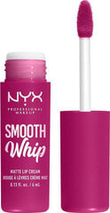 Lūpu Krāsas NYX Smooth Whipe Matt Bday frosting (4 ml) cena un informācija | Lūpu krāsas, balzāmi, spīdumi, vazelīns | 220.lv