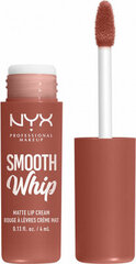 Lūpu Krāsas NYX Smooth Whipe Matt Teddy fluff (4 ml) цена и информация | Помады, бальзамы, блеск для губ | 220.lv