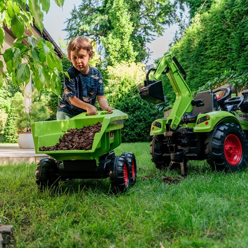 CLAAS Falk traktors ar piekabi cena un informācija | Rotaļlietas zēniem | 220.lv