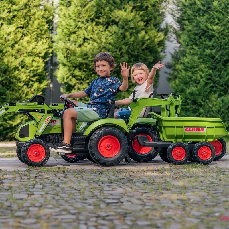 CLAAS Falk traktors ar piekabi cena un informācija | Rotaļlietas zēniem | 220.lv