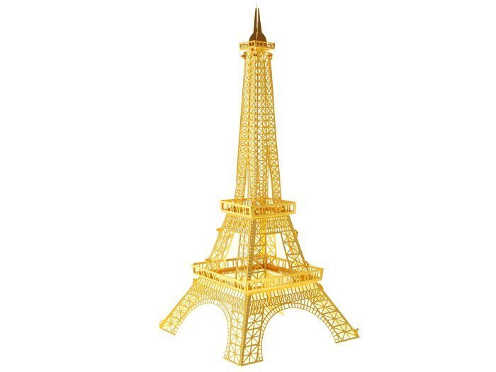 Eifeļa tornis 3D metāla puzle, zelta krāsā cena un informācija | Attīstošās rotaļlietas | 220.lv