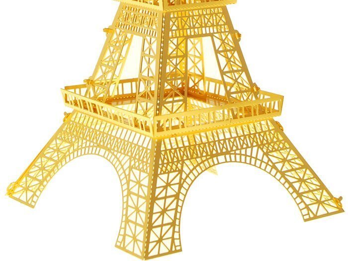 Eifeļa tornis 3D metāla puzle, zelta krāsā cena un informācija | Attīstošās rotaļlietas | 220.lv