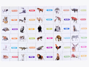 Izglītojoša puzle ar dzīvniekiem, 30 d., EN cena un informācija | Puzles, 3D puzles | 220.lv