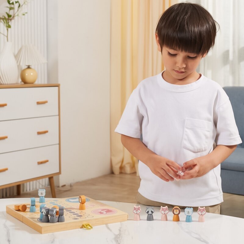 Koka galda spēle bērniem "Ludo", Viga PolarB cena un informācija | Attīstošās rotaļlietas | 220.lv