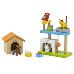 Koka mājdzīvnieku rotaļu laukums VIGA cena un informācija | Rotaļlietas zēniem | 220.lv