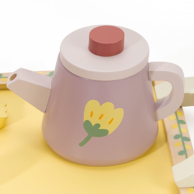 Koka tējas piederumu komplekts, rozā, CLASSIC WORLD cena un informācija | Rotaļlietas meitenēm | 220.lv