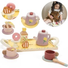 Деревянный чайный набор, розовый, CLASSIC WORLD цена и информация | Игрушки для девочек | 220.lv