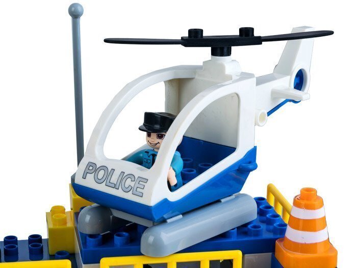 Konstruktors Jun da long rotaļlietas Policijas iecirknis, 92 d. cena un informācija | Konstruktori | 220.lv