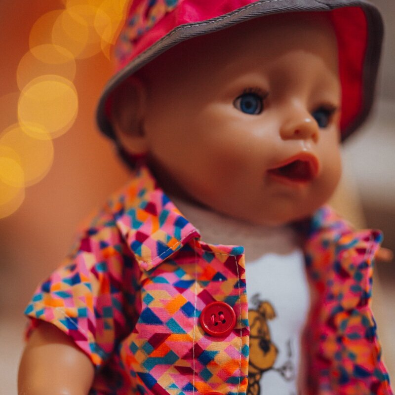 Krāsains apģērbs lellei 43-46 cm cena un informācija | Rotaļlietas meitenēm | 220.lv