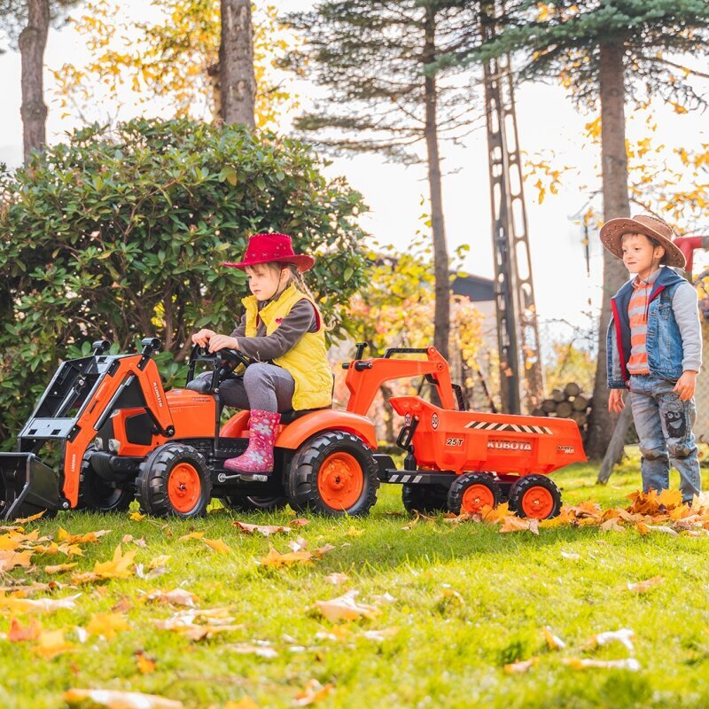 Kubota traktors ar piekabi Falk цена и информация | Rotaļlietas zēniem | 220.lv