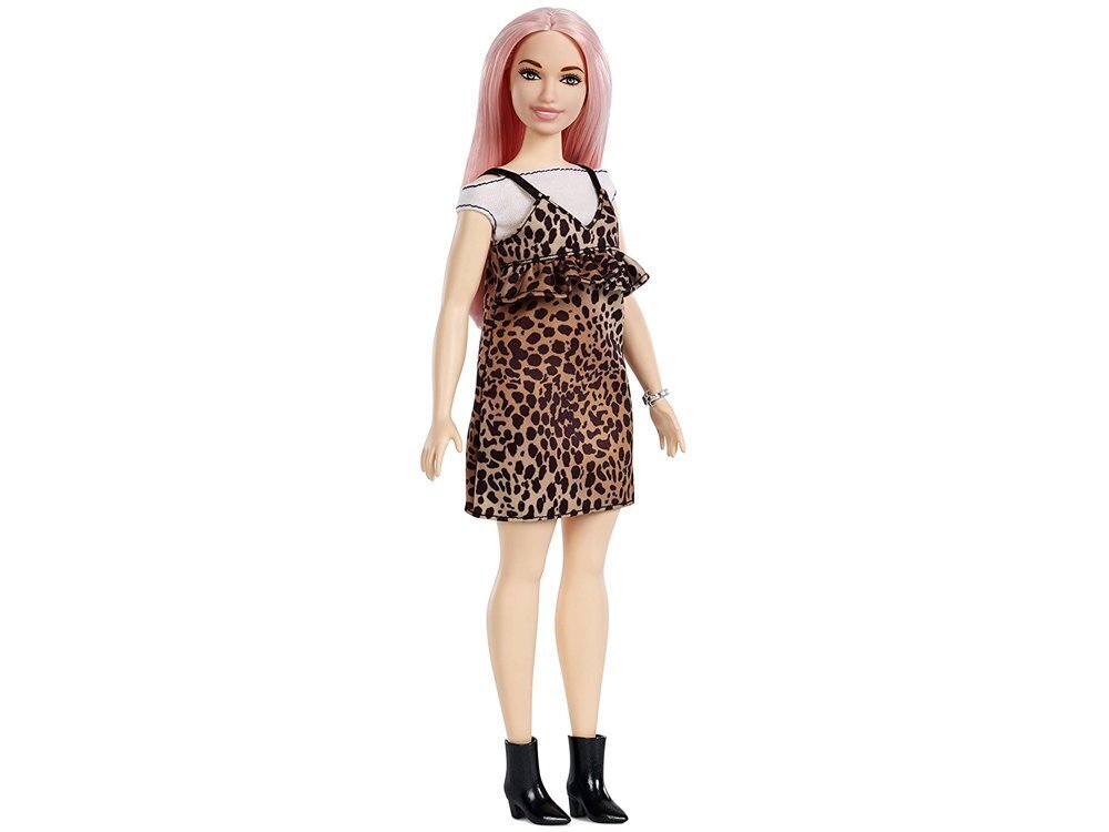 Lelle Barbie leoparda kleitā, Mattel cena un informācija | Rotaļlietas meitenēm | 220.lv