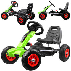 Pedāļu kartings Gokart, zaļš цена и информация | Игрушки для мальчиков | 220.lv