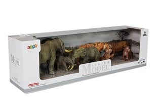 Safari dzīvnieku figūriņu komplekts ,,Ziloņi un tīģeri'', 7 gab. cena un informācija | Rotaļlietas zēniem | 220.lv