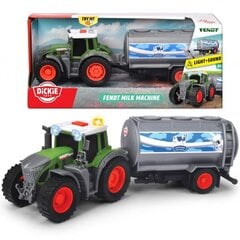 Traktors ar piena tvertni Fendt, 26 cm cena un informācija | Dickie toys Rotaļlietas, bērnu preces | 220.lv