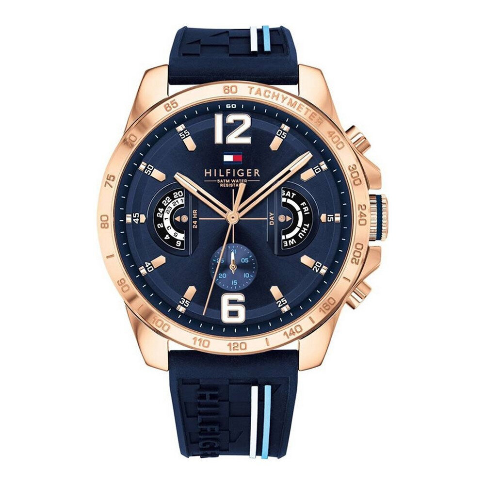 Unisex Pulkstenis Tommy Hilfiger 1791474 (Ø 46 mm) cena un informācija | Vīriešu pulksteņi | 220.lv