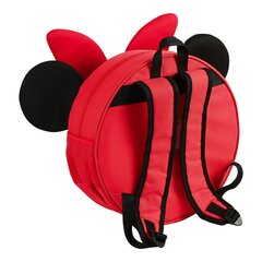 Детский рюкзак 3D Minnie Mouse, красный / чёрный (31 x 31 x 10 cм) цена и информация | Школьные рюкзаки, спортивные сумки | 220.lv