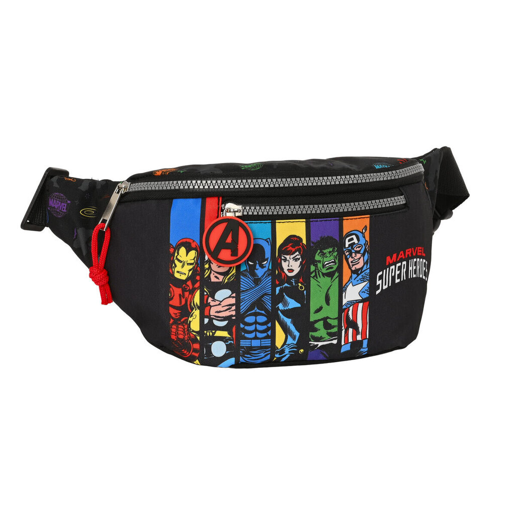 Jostas Somiņa The Avengers Super heroes Melns 23 x 12 x 9 cm cena un informācija | Bērnu aksesuāri | 220.lv