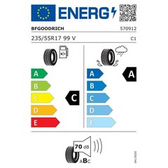 Bezceļu Riepa BF Goodrich ADVANTAGE SUV 235/55VR17 cena un informācija | Vasaras riepas | 220.lv