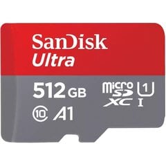 SanDisk Карта памяти microSDXC Ultra 512 ГБ цена и информация | Карты памяти для фотоаппаратов | 220.lv