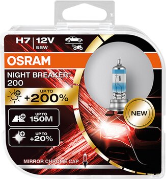 Автомобильные лампы Osram Night Breaker 200 H7, 2 шт. цена и информация | Автомобильные лампочки | 220.lv