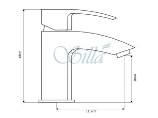 Silla Красивый латунный смеситель для умывальника S-1037 цена и информация | Смесители | 220.lv