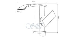 Silla Красивый латунный смеситель для умывальника S-1049 цена и информация | Смесители | 220.lv