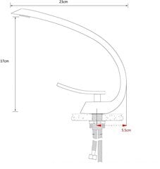 Silla Красивый латунный смеситель для умывальника S-1080B цена и информация | Смесители | 220.lv