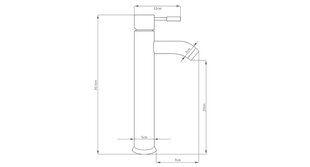 Silla Красивый латунный смеситель для умывальника S-2003D цена и информация | Смесители | 220.lv