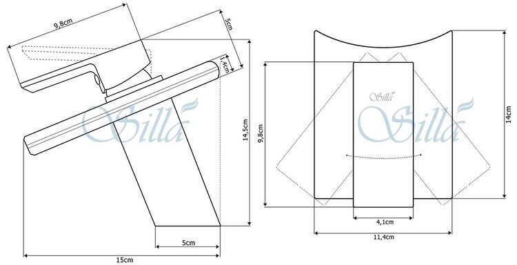 Silla Misiņa izlietnes maisītājs S-1002B Premium, Black cena un informācija | Jaucējkrāni | 220.lv