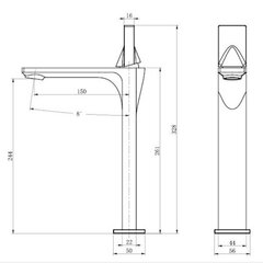 Silla Красивый латунный смеситель для умывальника S-1139 цена и информация | Смесители | 220.lv