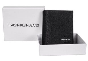 Vīriešu maks Calvin Klein MICRO PEBBLE SMALL N/S TRIFOLD BLACK K50K507227 BDS 36942 цена и информация | Мужские кошельки | 220.lv