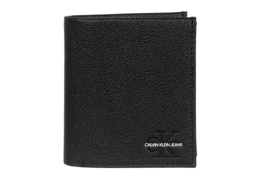 Vīriešu maks Calvin Klein MICRO PEBBLE SMALL N/S TRIFOLD BLACK K50K507227 BDS 36942 cena un informācija | Vīriešu maki, karšu maki | 220.lv