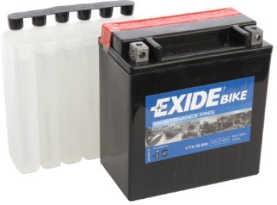 Moto akumulators Exide 12V 14Ah YTX16-BS AGM 150x87x161+- cena un informācija | Moto akumulatori | 220.lv