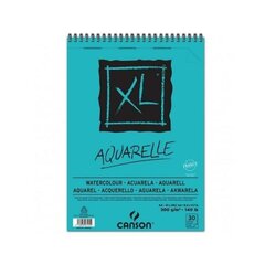 Блокнот Watercolour pad Canson Aquarelle XL, 300 г, 30 листов, 5 шт., спираль (210 x 297 мм) цена и информация | Тетради и бумажные товары | 220.lv