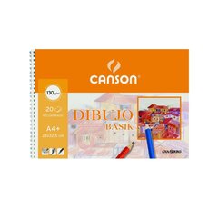 Блокнот Drawing pad Canson Basik, 130 г, 20 листов, 10 шт., спираль (23 x 32.5 см) цена и информация | Тетради и бумажные товары | 220.lv