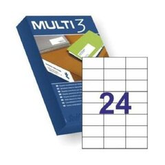 Этикетки MULTI 3, 70 x 37 мм, 500 шт. цена и информация | Тетради и бумажные товары | 220.lv