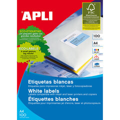 Этикетки Apli 01279, 105 X 74 мм, 100 шт. цена и информация | Тетради и бумажные товары | 220.lv