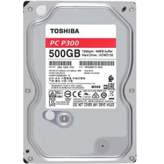 Toshiba P300 DT01ACA050 / 500 GB / 3.5" цена и информация | Внутренние жёсткие диски (HDD, SSD, Hybrid) | 220.lv